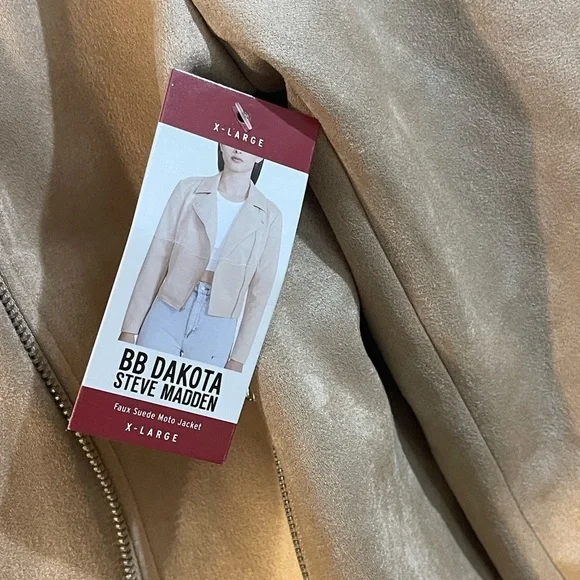 BB Dakota Light Brown Leather Jacket - Picture 7 of 12